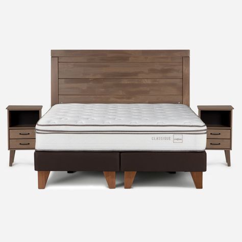 Cama Classique+ Rosen 2 Plazas Con Muebles Sicilia-0