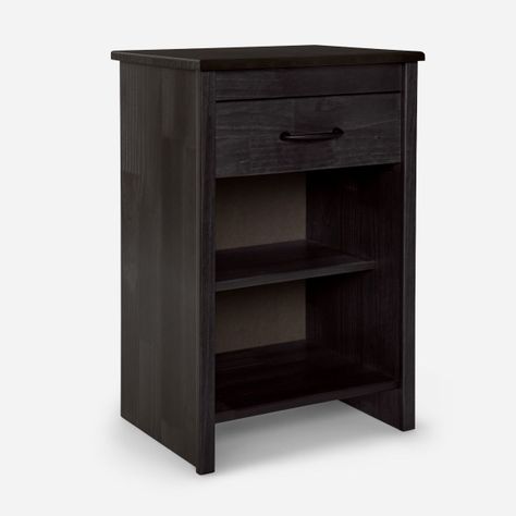 Cama Europea Classique+ 1,5 Plazas +Respaldo/Velador Grafito-4