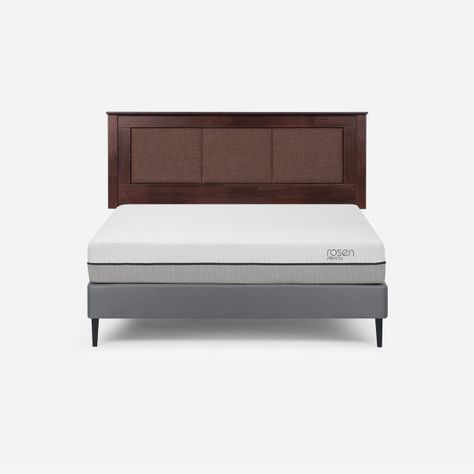 Cama Europea Pratta 2 Plazas Pata Acero BN + Respaldo Rachel-0