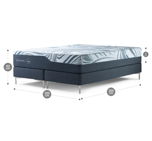 Cama Europea Rosen Seaqual Super King BD 200 x 200 cm-1