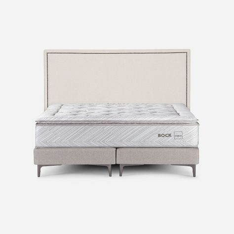 Cama Europea Bock King 180x200 cm + Respaldo Carrington-0