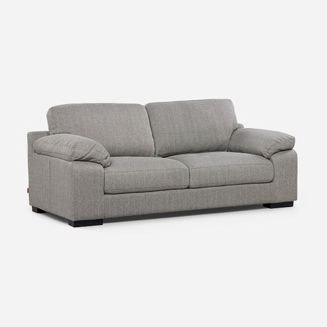 Sofá Rosen Bolonia 3 Cuerpos Tela Gris-0