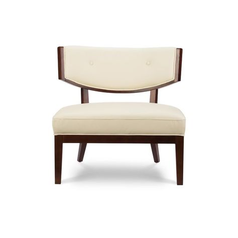 Poltrona Rosen A-550 Madera Cuero Beige-1