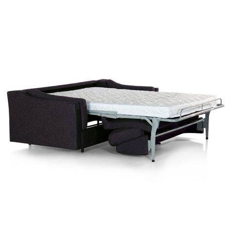 Sofá Cama Tyler One Fold 3 Cuerpos Tela Azul Marino-1