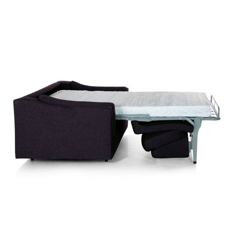 Sofá Cama Tyler One Fold 3 Cuerpos Tela Azul Marino-3