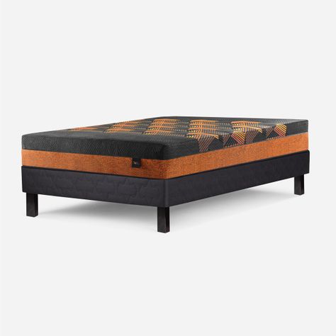 Cama Europea New Swag 1 Plaza 90 X 190 cm Base Grafito-0