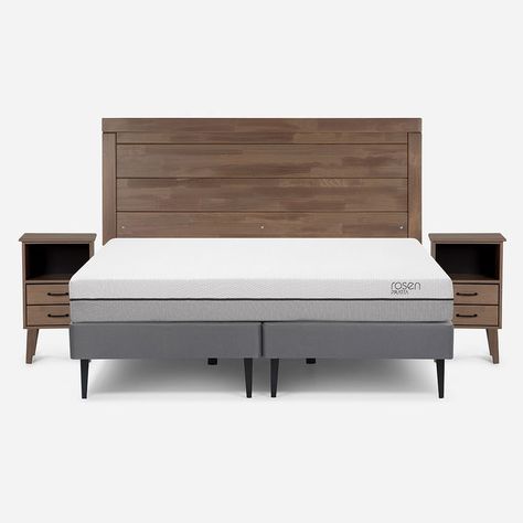 Cama Europea Pratta King Pata Acero + Muebles Sicilia-0