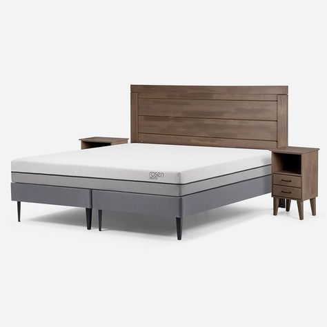 Cama Europea Pratta King Pata Acero + Muebles Sicilia-2