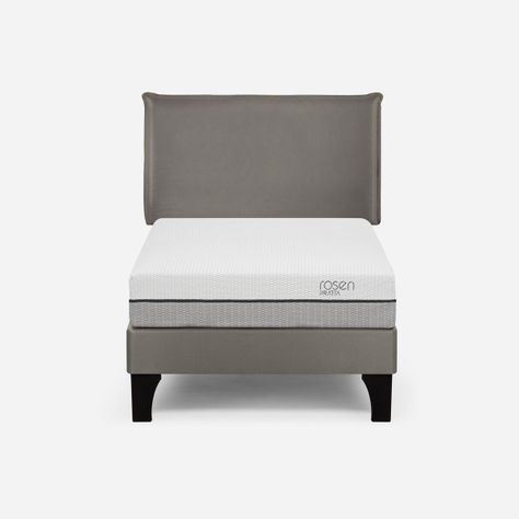 Cama Europea Pratta 1,5 Plazas Pata Madera +Respaldo Maurice-0