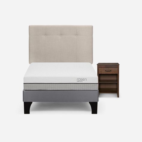 Cama Pratta 1,5 Plazas + Respaldo New Bennet+Velador Maurice-0