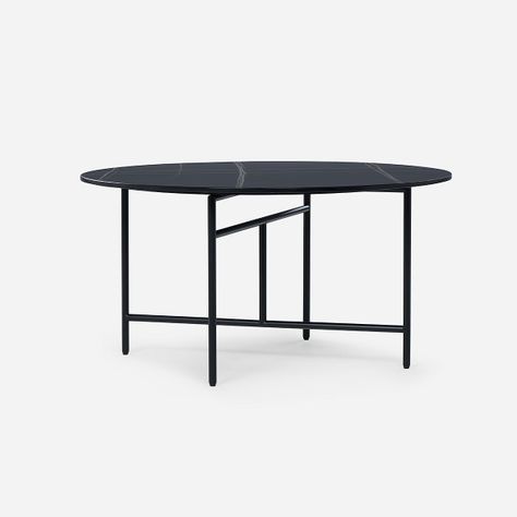 Mesa de Centro Rosen Delfi Circular 80 x 40 cm Negro-0