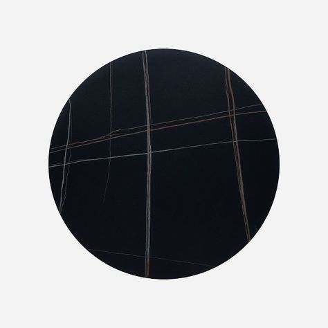 Mesa de Centro Rosen Delfi Circular 80 x 40 cm Negro-2