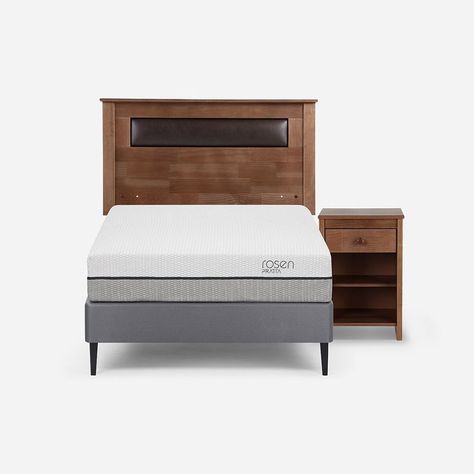 Cama Europea Pratta 1,5 Plazas Pata Acero + Muebles Ferrara-0