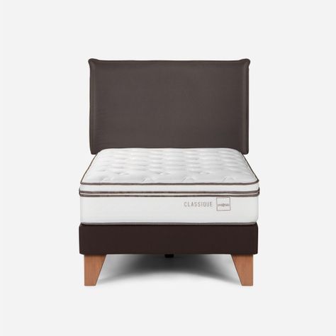Cama Europea Rosen Classique+ 1,5 Plazas + Respaldo Maurice-0