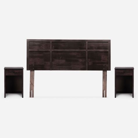 Cama Rosen Classique+ 2 Plazas  Con Muebles Robin Chocolate-1