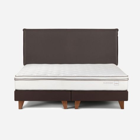 Cama Europea Rosen Classique+ 2 Plazas + Respaldo Maurice-0