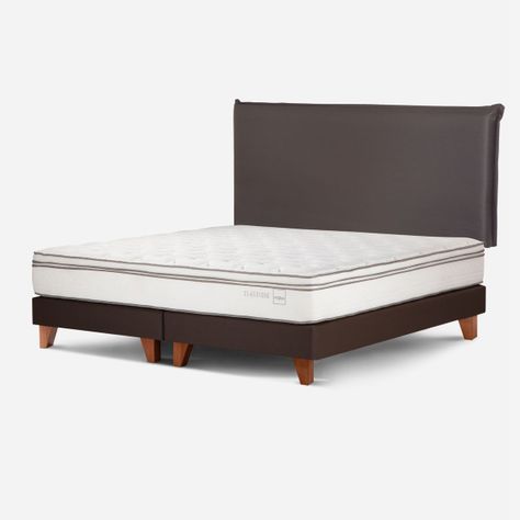 Cama Europea Rosen Classique+ 2 Plazas + Respaldo Maurice-2