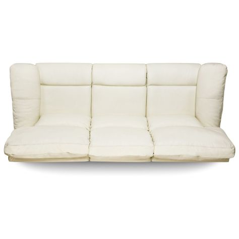 Rosen Sofá Reclinable Poch Cuero 3 Cuerpos Blanco-8