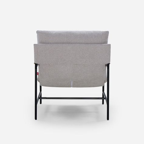 Poltrona Rosen Ellon Tela Gris-3
