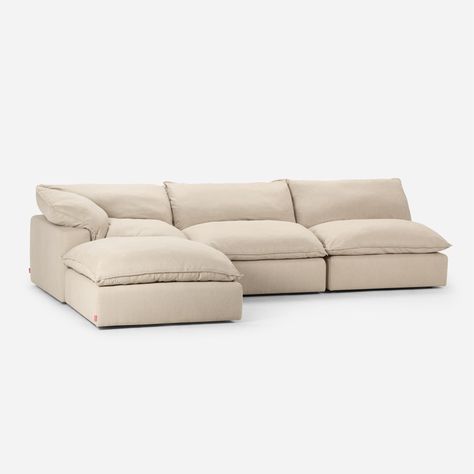 Sofá Seccional Rosen Shanklin 4 Piezas Izquierdo Tela Beige-0