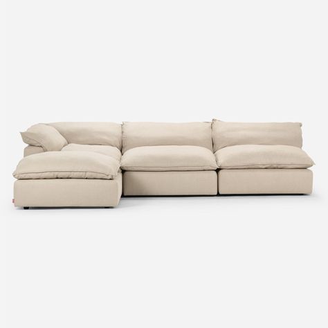Sofá Seccional Rosen Shanklin 4 Piezas Izquierdo Tela Beige-2