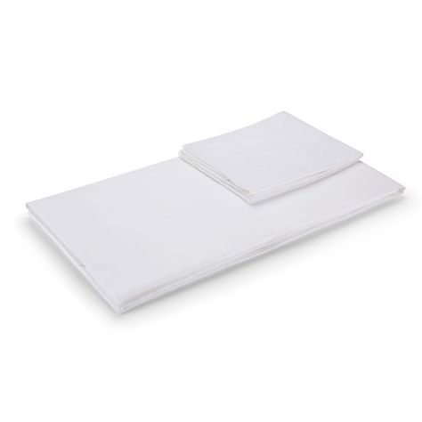 Sábana Rosen 200 Hilos Algodón Lisa Blanca 1 Plaza-3