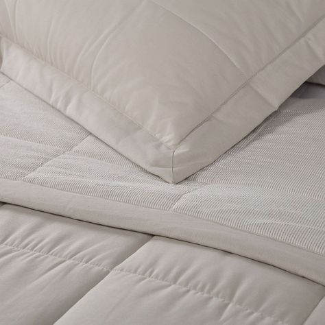 Cubrecama Algodón Stripes Crudo 1,5 Plazas-4