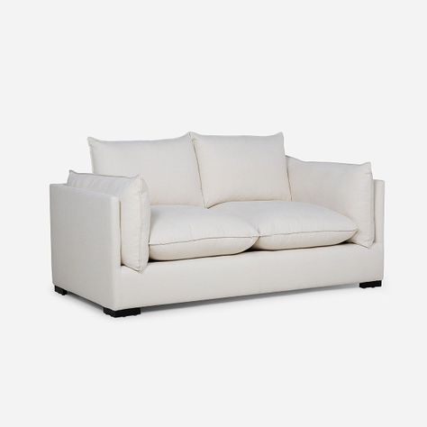 Sofá Rosen Warden 2,5 Cuerpos Tela Blanco-0