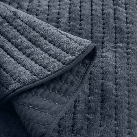 Cubrecama Flannel Supersoft Azul 1,5 Plazas-2