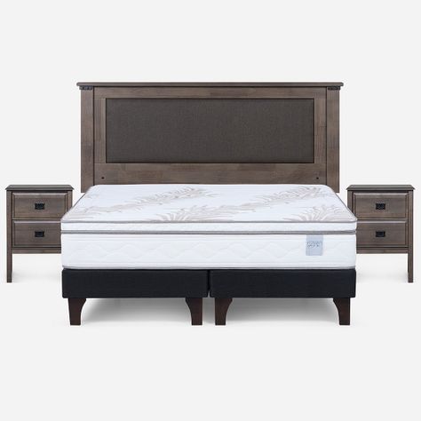 Cama Europea Neo Plus King + Muebles New Ray-0