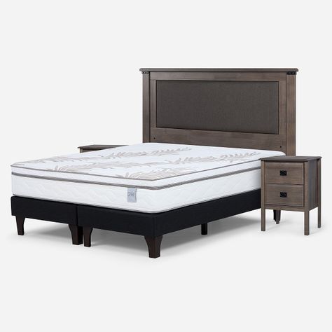 Cama Europea Neo Plus King + Muebles New Ray-1