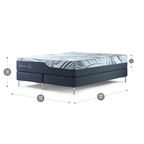 Cama Europea Rosen Seaqual 2 Plazas BD 150 x 200 cm-1