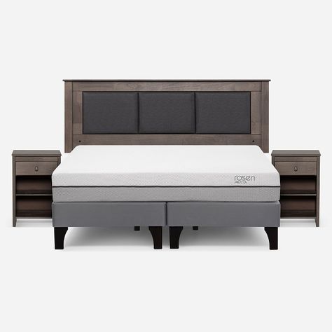 Cama Europea Pratta King BD Pata Madera+ Respaldo+Veladores-0