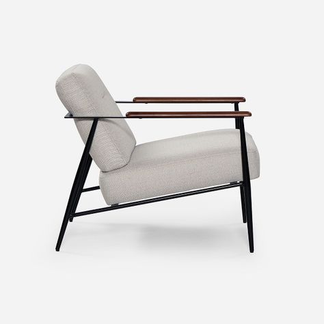Poltrona Rosen Fossvelen Tela Beige-2