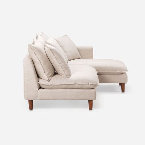 Sofá Seccional Rosen Dunster Derecho Tela Beige-2