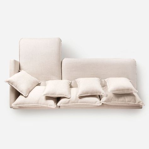Sofá Seccional Rosen Dunster Derecho Tela Beige-4