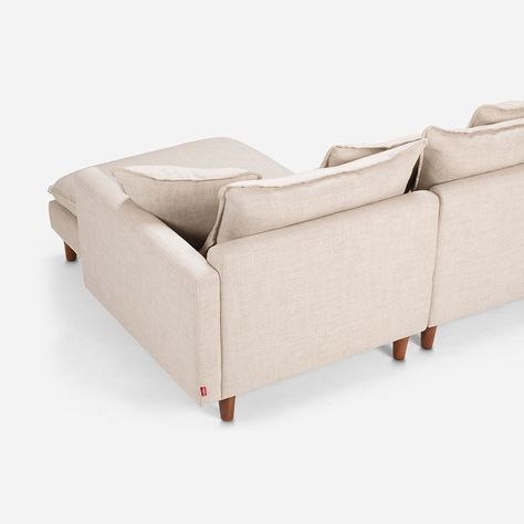 Sofá Seccional Rosen Dunster Derecho Tela Beige-6