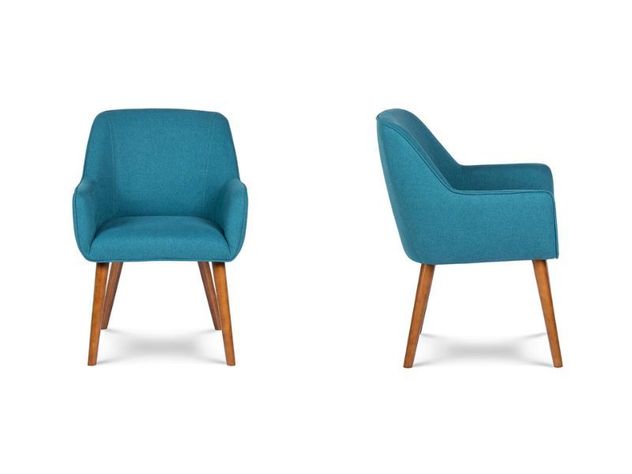 Set 2 Poltronas Rosen Matilda Tela Azul-1