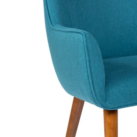 Set 2 Poltronas Rosen Matilda Tela Azul-5