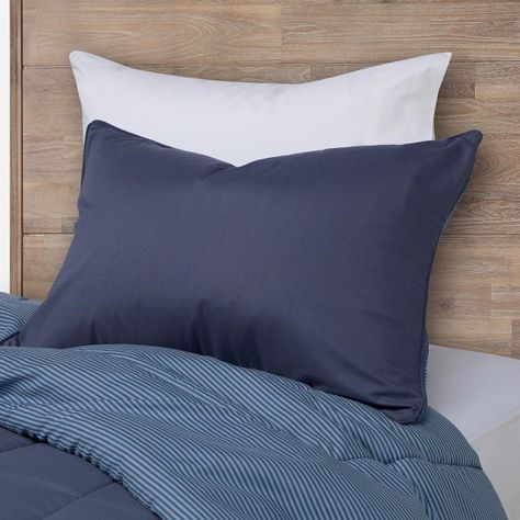 Plumón Bicolor Lines Reversible 1,5 Plazas Denim-3