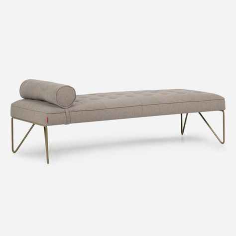 Banqueta Rosen Stepney Tela Taupe-0