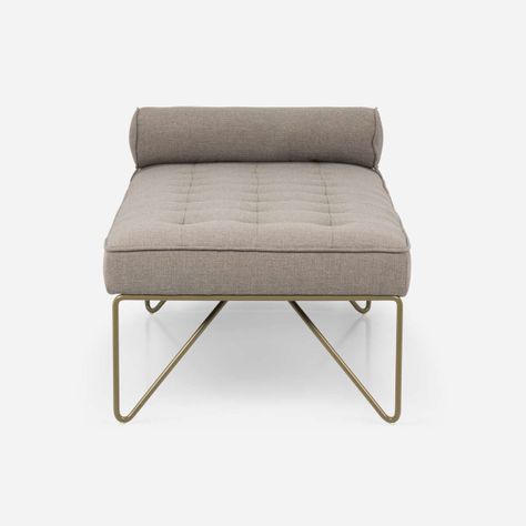 Banqueta Rosen Stepney Tela Taupe-4