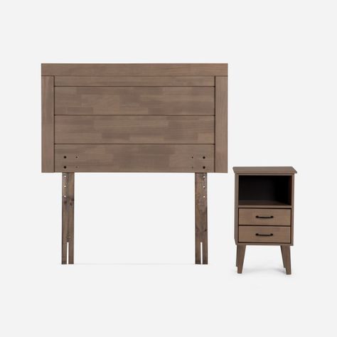 Cama Europea Pratta 1,5 Plazas Pata Madera + Muebles Sicilia-4