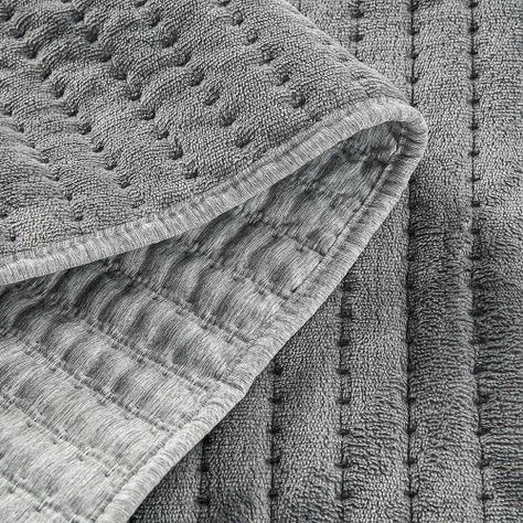 Cubrecama Flannel Supersoft Gris King-3
