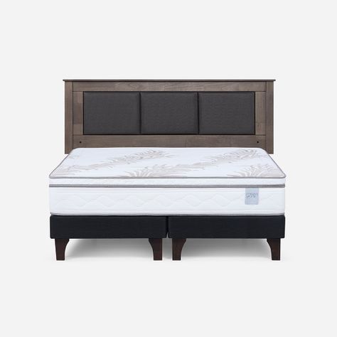 Cama Europea Neo Plus King 180x200 cm + Respaldo Rachel-0