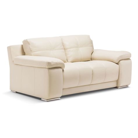 Sofá Rosen 5037 2 Cuerpos Cuero Beige-2