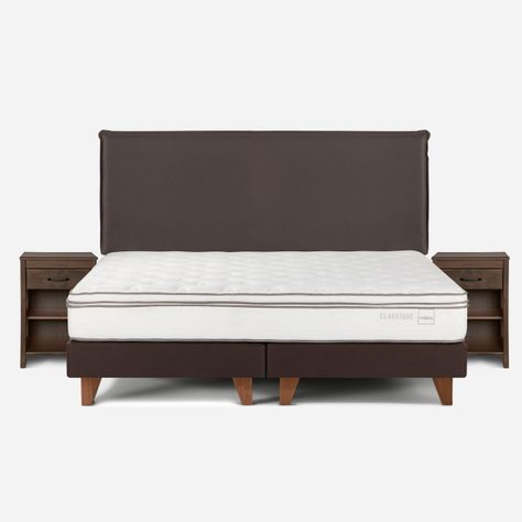 Cama Europea Rosen Classique+ King + Muebles Maurice-0