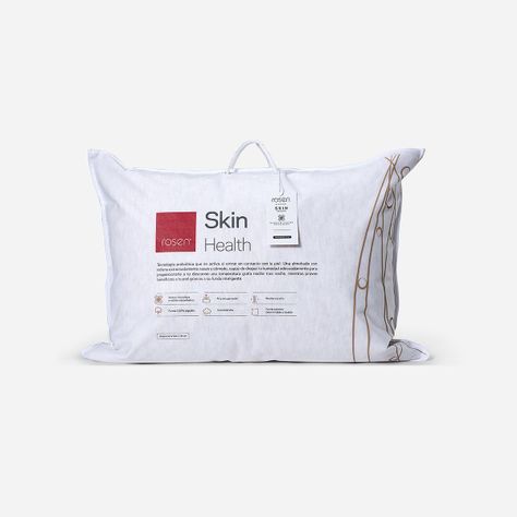 Almohada Skin+ Microfibra/Viscoelástica Americana 50x70 cm-0