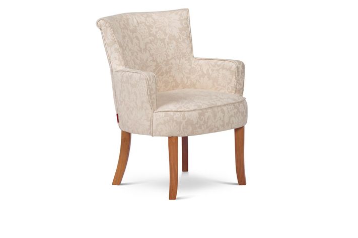 Set 2 Poltronas Rosen Emily Tela Flor Beige-1