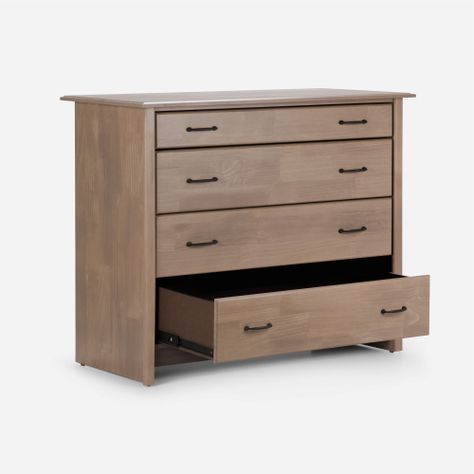 Cama Rosen Pratta 2 Plazas+Muebles Sicilia y Cómoda Harland-4